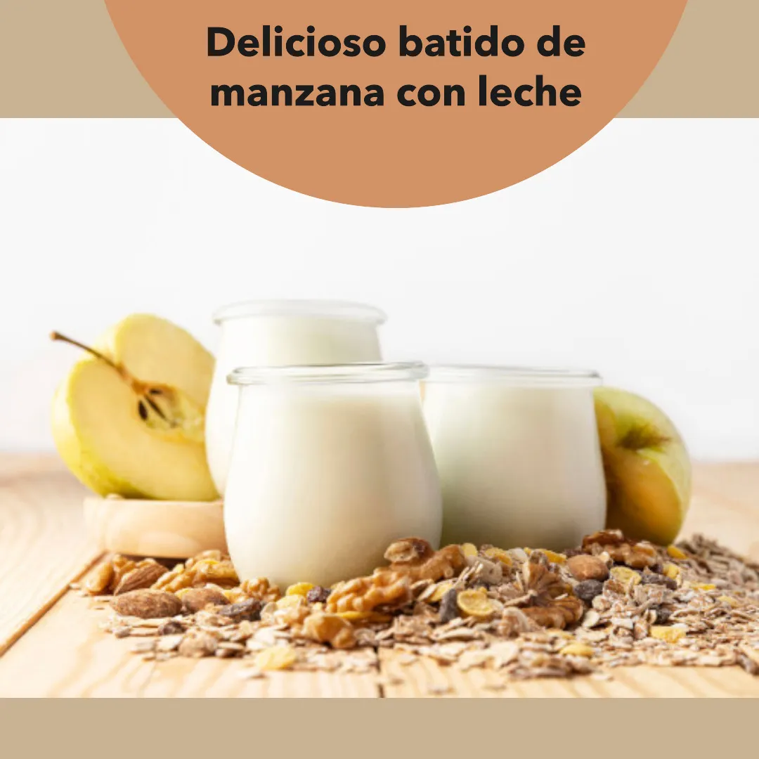 Batido de Manzana y Leche