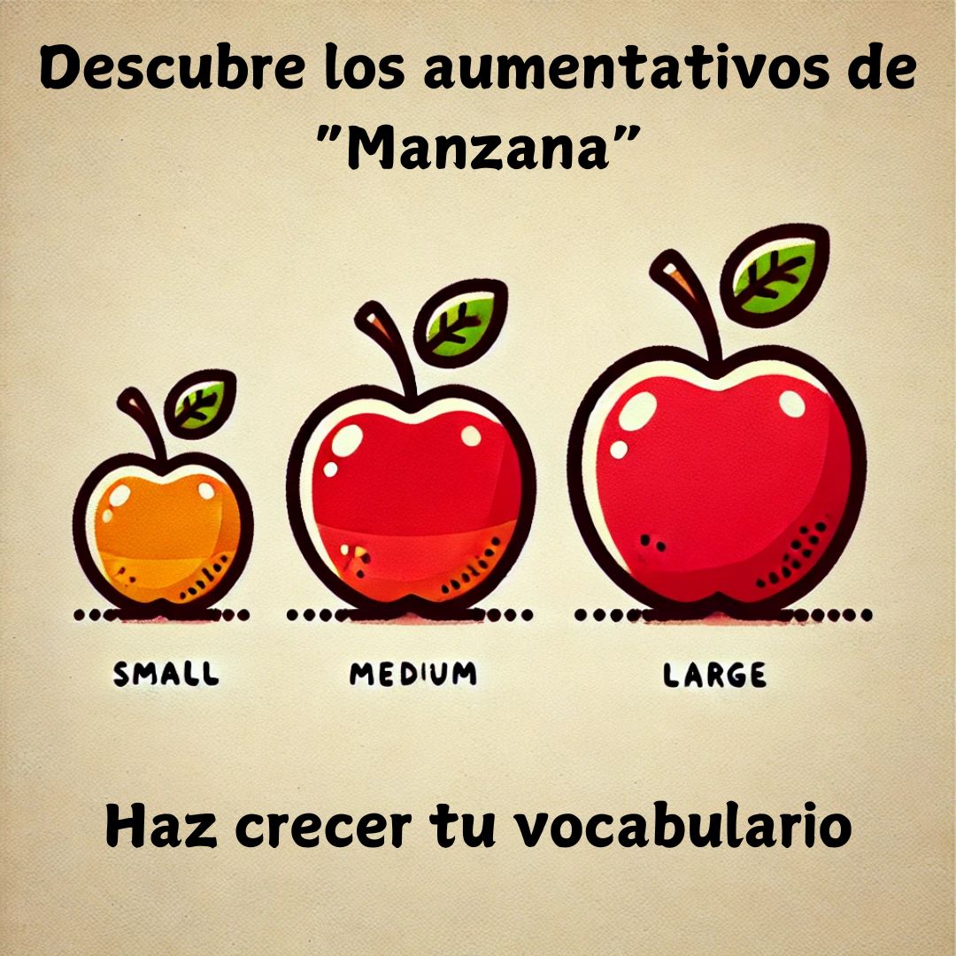 Aumentativos de manzana