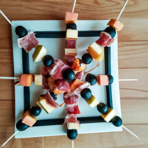 Brochetas de Melón y Jamón