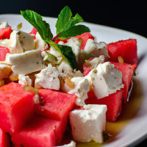 Ensalada de Sandía y Queso Feta